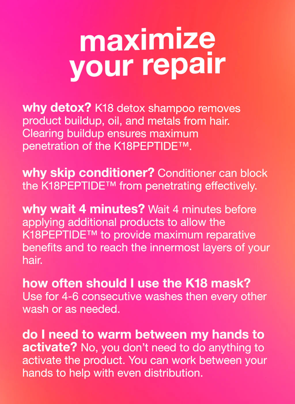 K18 Leave-In Molecular Repair Hair Mask - Head Quarters Hair Design