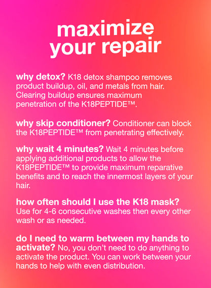 K18 Leave-In Molecular Repair Hair Mask - Head Quarters Hair Design