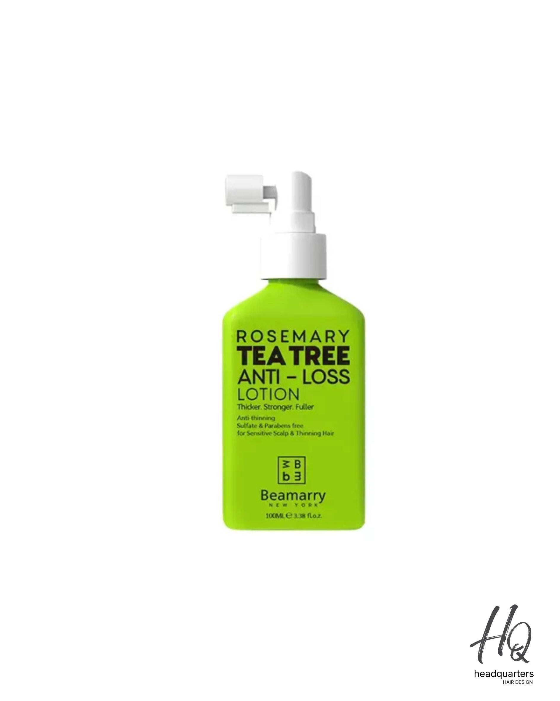 Beamarry Rosemary Tea Tree Anti-Loss Scalp Lotion 100ml - Professional Hair Thickening Treatment - Head Quarters Hair Design