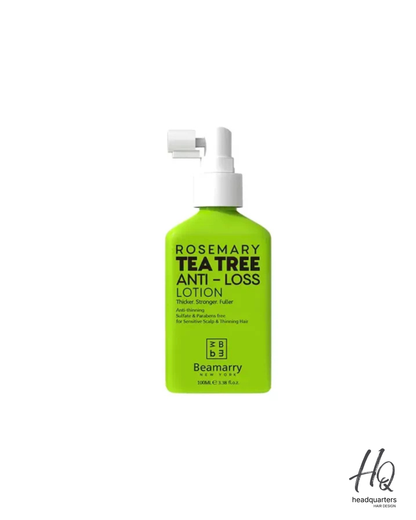 Beamarry Rosemary Tea Tree Anti-Loss Scalp Lotion 100ml - Professional Hair Thickening Treatment - Head Quarters Hair Design