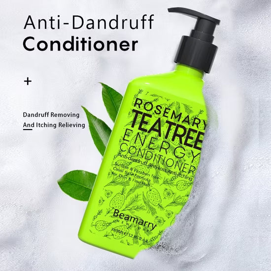 Beamarry Rosemary Tea Tree Energy Conditioner 380ml - Sulfate-Free Moisture Restoring Treatment - Head Quarters Hair Design