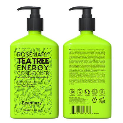 Beamarry Rosemary Tea Tree Energy Conditioner 380ml - Sulfate-Free Moisture Restoring Treatment - Head Quarters Hair Design