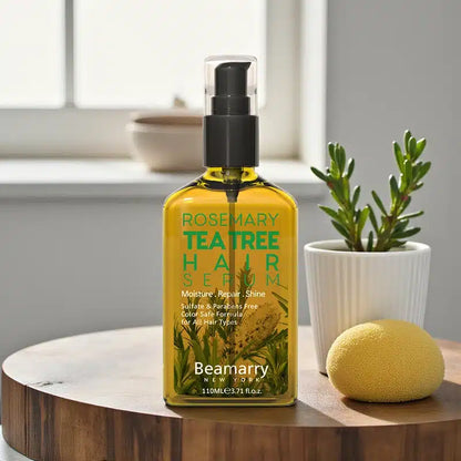 Beamarry Rosemary Tea Tree Hair Oil 110ml - Moisture, Repair & Shine Treatment - Head Quarters Hair Design