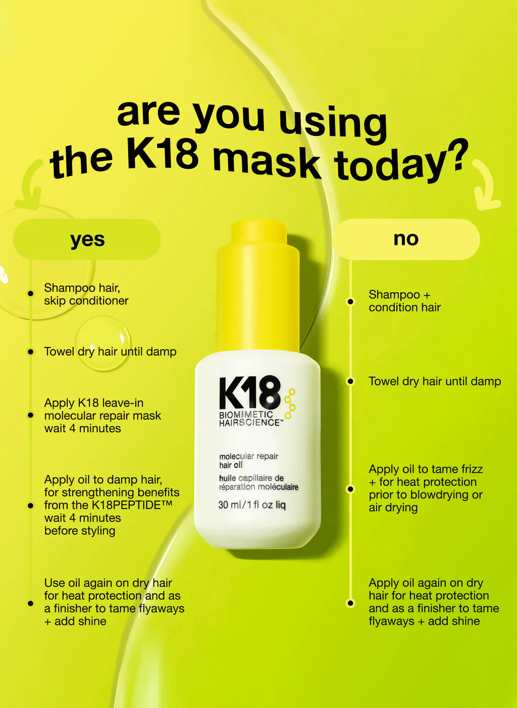 K18 Molecular Repair Hair Oil — Weightless Repair & Shine - Head Quarters Hair Design