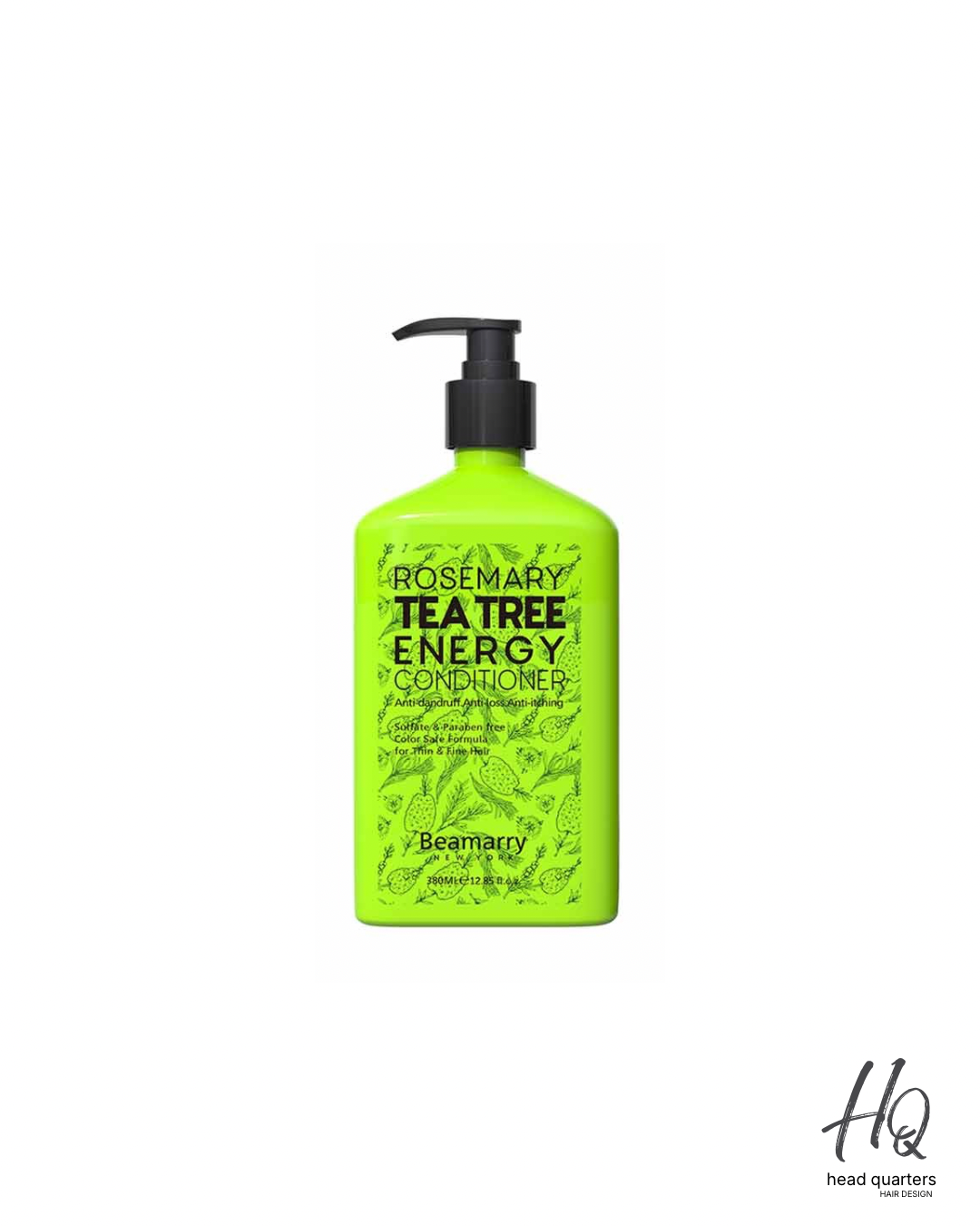 Beamarry Rosemary Tea Tree Energy Conditioner 380ml - Sulfate-Free Moisture Restoring Treatment - Head Quarters Hair Design